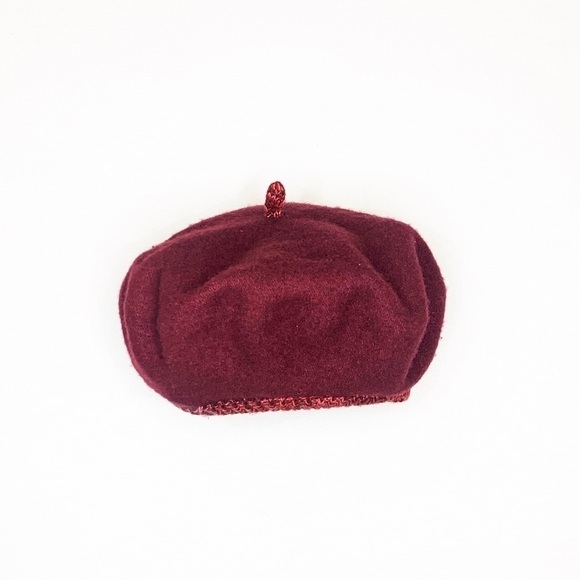 Route 66 Wool Blend Beret, Maroon Burgundy OSFM - Picture 1 of 6